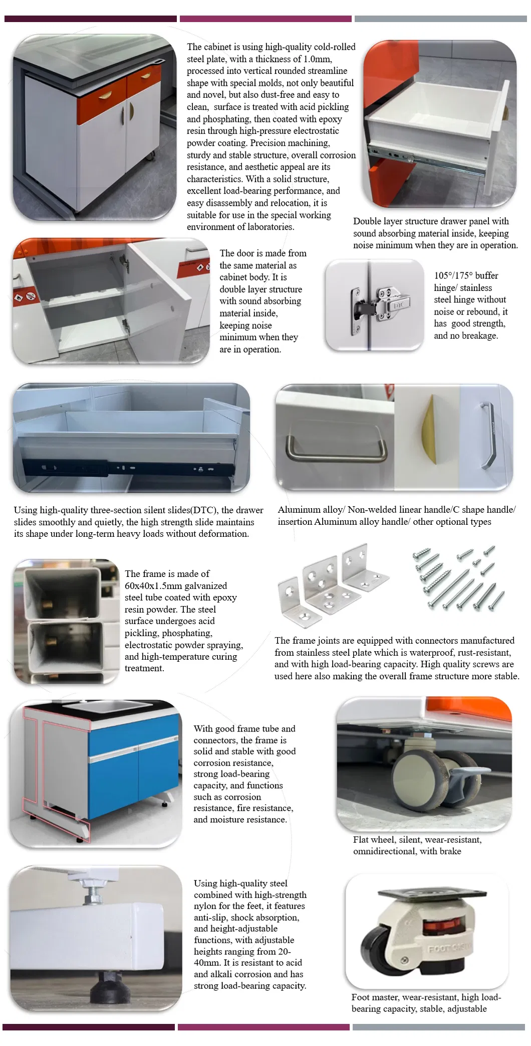 最安値 化学 実験室家具 製造者 良く設計された研究室ワークベンチソリューション 2