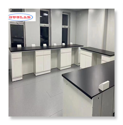 良い値段 便利な収納用引き出し付きの汎用化学研究室作業台 120cm X 60cm X 90cm オンライン