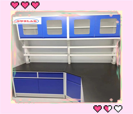 良い値段 調節可能なガラスシェルフ付きのガバニングフレームのための冷たいローリング鋼化学研究所ベンチ オンライン