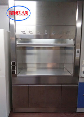 良い値段 実験室家具 煙突の通気キャビネット スクランバータンクシステムと視覚アラームとLEDライト オンライン