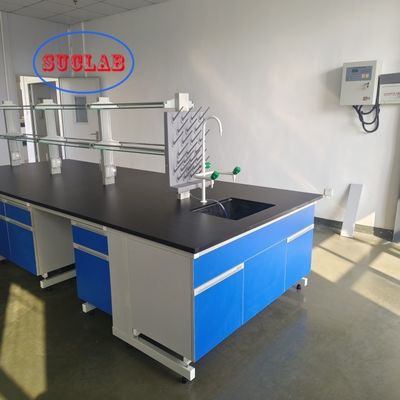 良い値段 カスタマイズ可能な寸法 L*1500/750 W *800/850mm H 化学ラボベンチ 耐久性のあるラボ機器のための長方形 オンライン