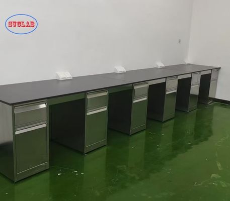 良い値段 図面と病院・食品業界向け効率性を備えたカスタムステンレス鋼製実験台工場 オンライン