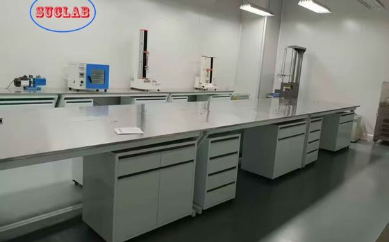 良い値段 カスタマイズ可能な寸法とスチールヒンジを備えた耐久性のある化学実験室用ワークベンチ工場 オンライン