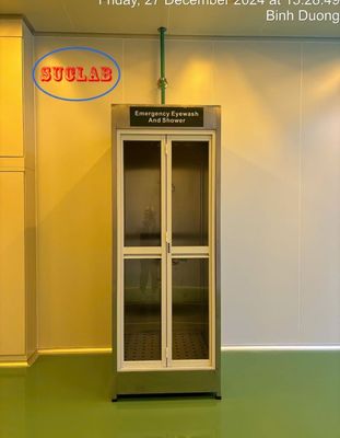 良い値段 ソフトフロー スプレーヘッド 安全緊急洗眼シャワー 壁面取り付け簡単用キュービクル オンライン